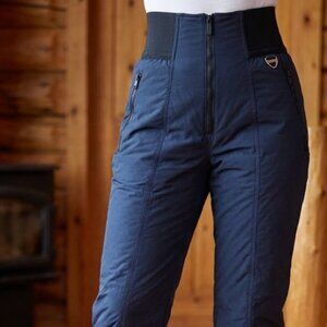 Tyrolia Black Women's High Waisted Ski Pants Stirrup bottoms